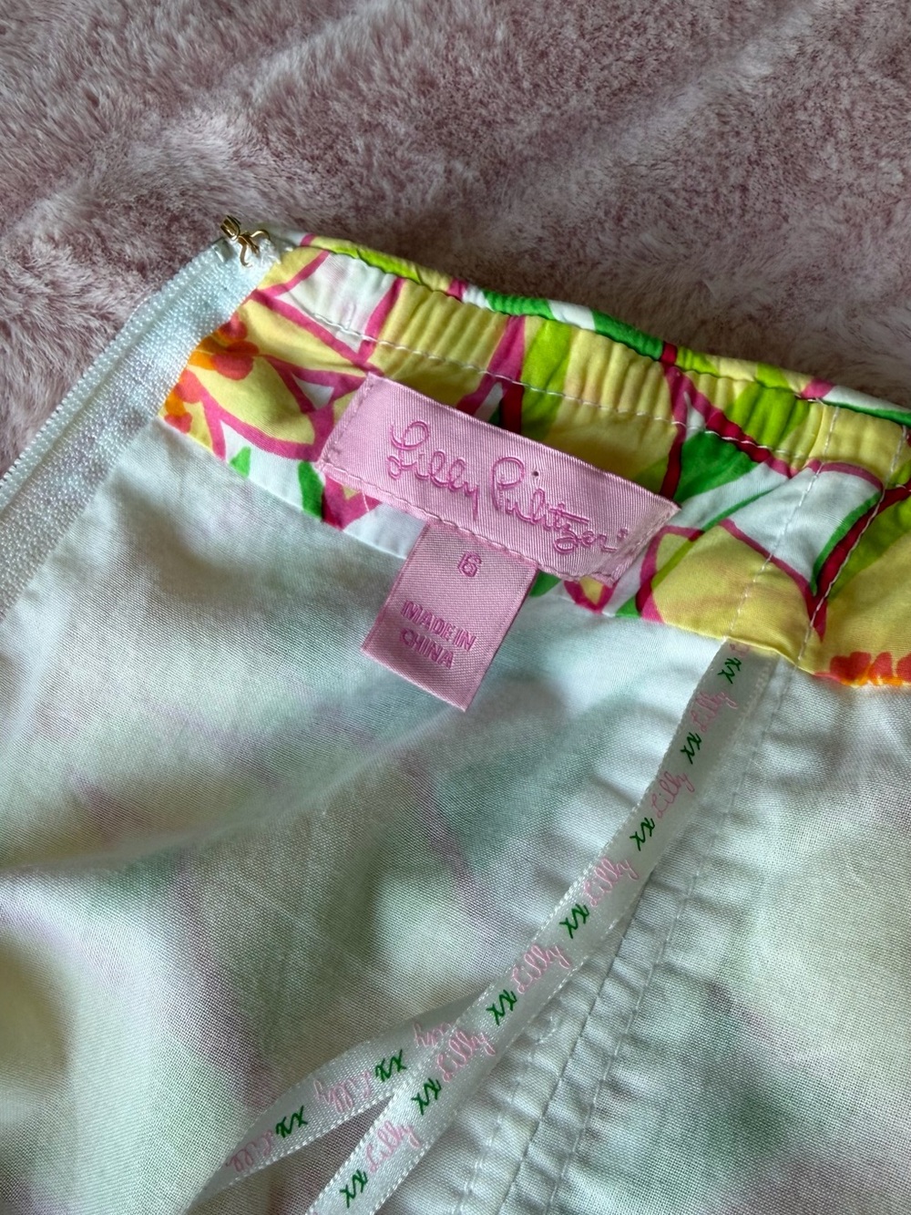 Lilly Pulitzer Strapless Daffodil Print Strapless Sundress in Yellow/Green/Pink - Picture 13 of 13